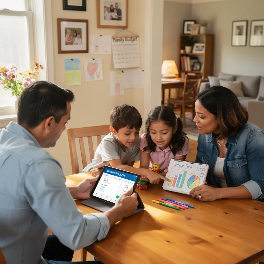 Csoportos pénzügyi oktatás, ahol egy szakértő magyaráz a hallgatóknak a befektetési alapokról és a megtakarítás fontosságáról.