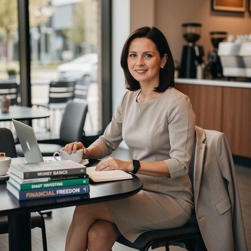 Csoportos pénzügyi tanácsadás egy baráti társaságban, amely körbe ül egy asztalt.